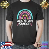 Housekeeping squad housekeeper appreciation rainbow leopard classic shirt