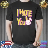 I hate you emojI grumpy bunny classic shirt
