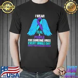 I wear teal and purple for someone suicide prevention classic shirt