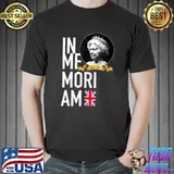 In Memoriam Queen Elizabeth II 1926 2022 UK Typo Rip Royal T-Shirt
