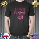 In October We Wear Breast Cancer Ribbon Pumpkin Cat Lovers Tree T-Shirt