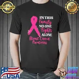 In this family no one fight alone breast cancer awareness classic shirt