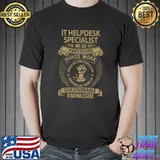 It Helpdesk Specialist We Do Precision Guess Work Questionable T-Shirt