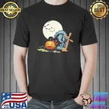 Jack o lantern clip art cemetery pumpkin halloween classic shirt