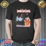 Jamie lee curtis horror movie scream queen retro styled t classic shirt