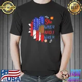 Joe Biden she was 12 and I was 30 flag usa sunflower shirt
