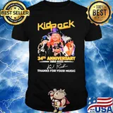 Kidrock 34th anniversary 1988 2022 THanks For Your Music Shirt