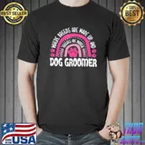 Leopard rainbow dog groomer pet grooming stylist groomers classic shirt