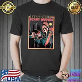Let's Watch Scary Movies Ghostface From Scream Horror Movie Image T-Shirt
