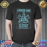 Logger Dad Definition Like A Normal Dad Only Cooler T-Shirt