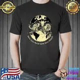 Love This World Love This Planet Elephant And Lion And Giraffe T-Shirt