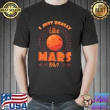 Mars red planet ring solar system atmosphere space classic shirt