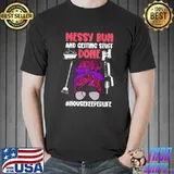 Messy Bun Cleaning Housekeeping - Housekeeping Premium T-Shirt