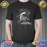 Metal gear solid hideo kojima productions mens navy black gray shirt