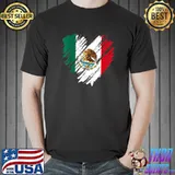 Mexico City Mexican Flag Heart Gift Mexico T-Shirt
