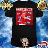 Mike trout's franchise records 2022 shirt