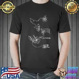 Monoline Evening Puerto Rico Boricua Flag Coqui Garita T-Shirt