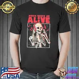 Music keeps me alive dead skull evil halloween gift classic shirt