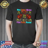 Music Literacy Matters I Like To Eat Puppies Guitars Colors T-Shirt
