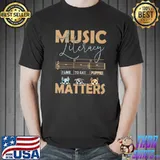 Music Literacy Matters I Like To Eat Puppies Music Dogs Lovers T-Shirt