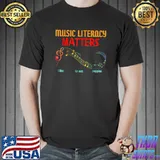 Music Literacy Matters I Like To Eat Puppies Retro T-Shirt