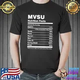 Mvsu nutrition facts college university classic shirt