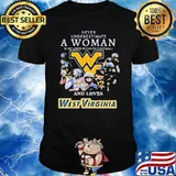 Never underestimate a woman understands football loves west virginia shirt