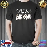 Noir blk white version smino shirt