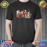 Nurse Christmas Coffee Iced Latte Xmas Nursing Stethoscope T-Shirt
