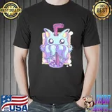Pastel goth creepy creature boba bubble tea kawaiI vaporwave halloween shirt