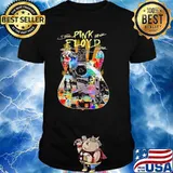 Pink Floyd Guitar Colorful Signatures Shirt