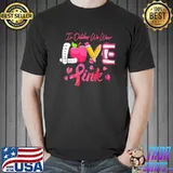 Pink ribbon teacher breast cancer awareness we wear pink shirt