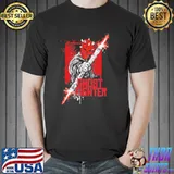 Red hot skull halloween illustration classic shirt