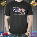 Regular DAD Trying Not To Raise Liberals American Flag Shirt