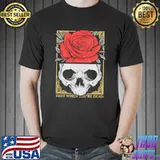 Rest when you're dead rose and skull halloween shirt
