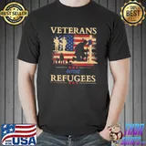 Retro veterans before refugees classic shirt