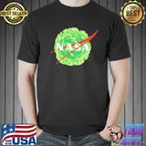 Rick and morty merch nasa logo classic shirt