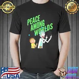 Rick and morty peace among worlds portal funny shirt