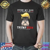 Schnauzer dog even my dog is waiting for Trump 2024 classic shirt