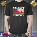 Silent Service Submarine Navy Usa Flag Veteran Submariner T-Shirt