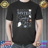 Sister Of The Spooky One First Birthday Boy 1st Halloween T-Shirt