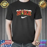 Snow nike logo x grinch funny christmas trendy 2022 shirt