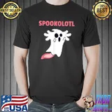 Spookolotl Spooky Axolotl Ghost Halloween Kawaii Axolotl T-Shirt