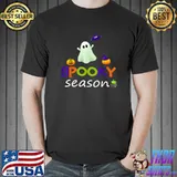 Spooky season groovy ghost spooky pumpkins bat halloween T-Shirt