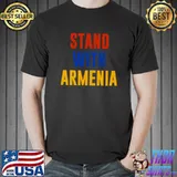 Stand With Armenia Country Colors Flag T-Shirt