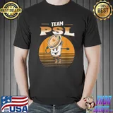 Team PSL Pumpkin Spice Latte Lover Fall Coffee Vintage T-Shirt
