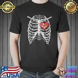 Texas Halloween Skeleton Rib Cage Xray Texan Home State T-Shirt