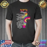 Thankful Nurse Christmas Np'S Prayer Awesome Birthday Tie Die Watercolor T-Shirt