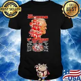 The niners San Francisco 49ers 78th anniversary signatures shirt
