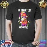 The Shortest Gnome Merry Christmas Tie Dye Pajamas Flowers T-Shirt